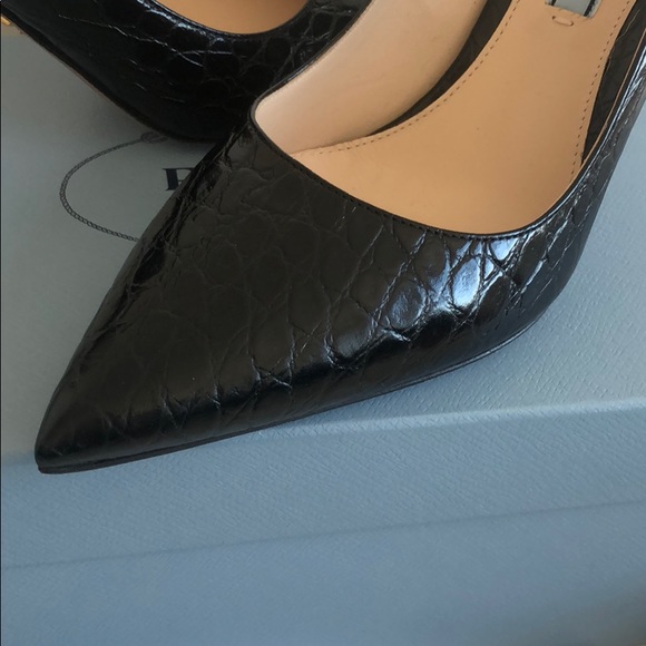 PRADA embossed leather heels 37.5 - Picture 2 of 8